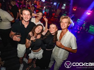 A professional photo of guests enjoying themselves at Cocktails Nightclub from our gallery.