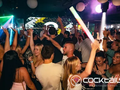 A professional photo of guests enjoying themselves at Cocktails Nightclub from our gallery.