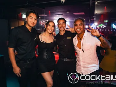 A professional photo of guests enjoying themselves at Cocktails Nightclub from our gallery.