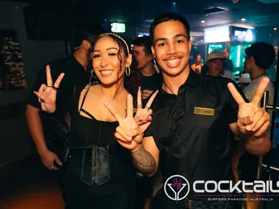 A professional photo of guests enjoying themselves at Cocktails Nightclub from our gallery.