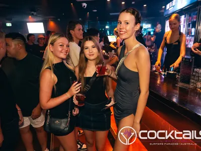 A professional photo of guests enjoying themselves at Cocktails Nightclub from our gallery.