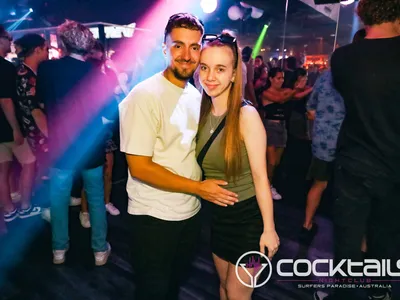 A professional photo of guests enjoying themselves at Cocktails Nightclub from our gallery.