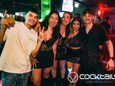 A professional photo of guests enjoying themselves at Cocktails Nightclub from our gallery.