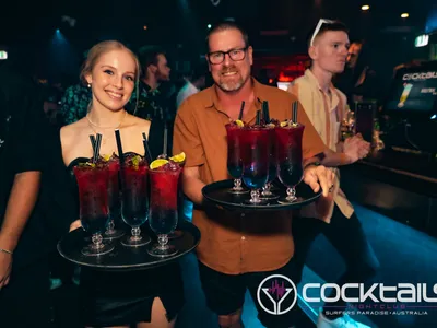 A professional photo of guests enjoying themselves at Cocktails Nightclub from our gallery.