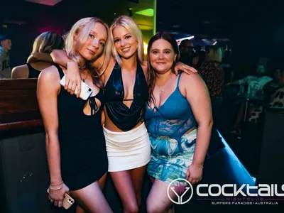 A professional photo of guests enjoying themselves at Cocktails Nightclub from our gallery.