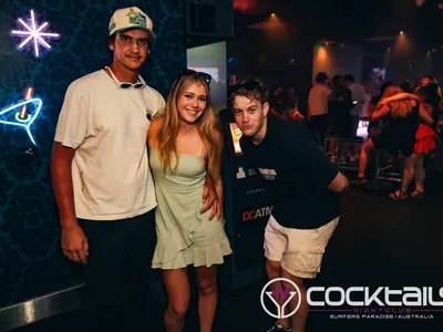 A professional photo of guests enjoying themselves at Cocktails Nightclub from our gallery.