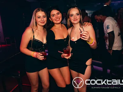 A professional photo of guests enjoying themselves at Cocktails Nightclub from our gallery.