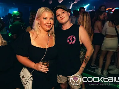 A professional photo of guests enjoying themselves at Cocktails Nightclub from our gallery.