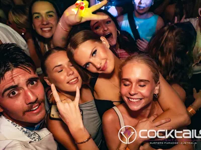 A professional photo of guests enjoying themselves at Cocktails Nightclub from our gallery.