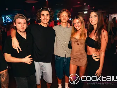 A professional photo of guests enjoying themselves at Cocktails Nightclub from our gallery.