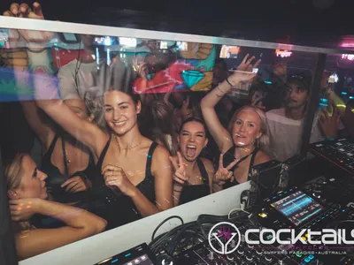 A professional photo of guests enjoying themselves at Cocktails Nightclub from our gallery.