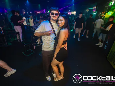 A professional photo of guests enjoying themselves at Cocktails Nightclub from our gallery.