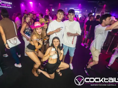 A professional photo of guests enjoying themselves at Cocktails Nightclub from our gallery.