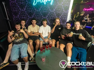 A professional photo of guests enjoying themselves at Cocktails Nightclub from our gallery.