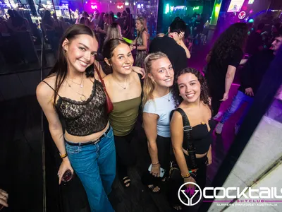 A professional photo of guests enjoying themselves at Cocktails Nightclub from our gallery.