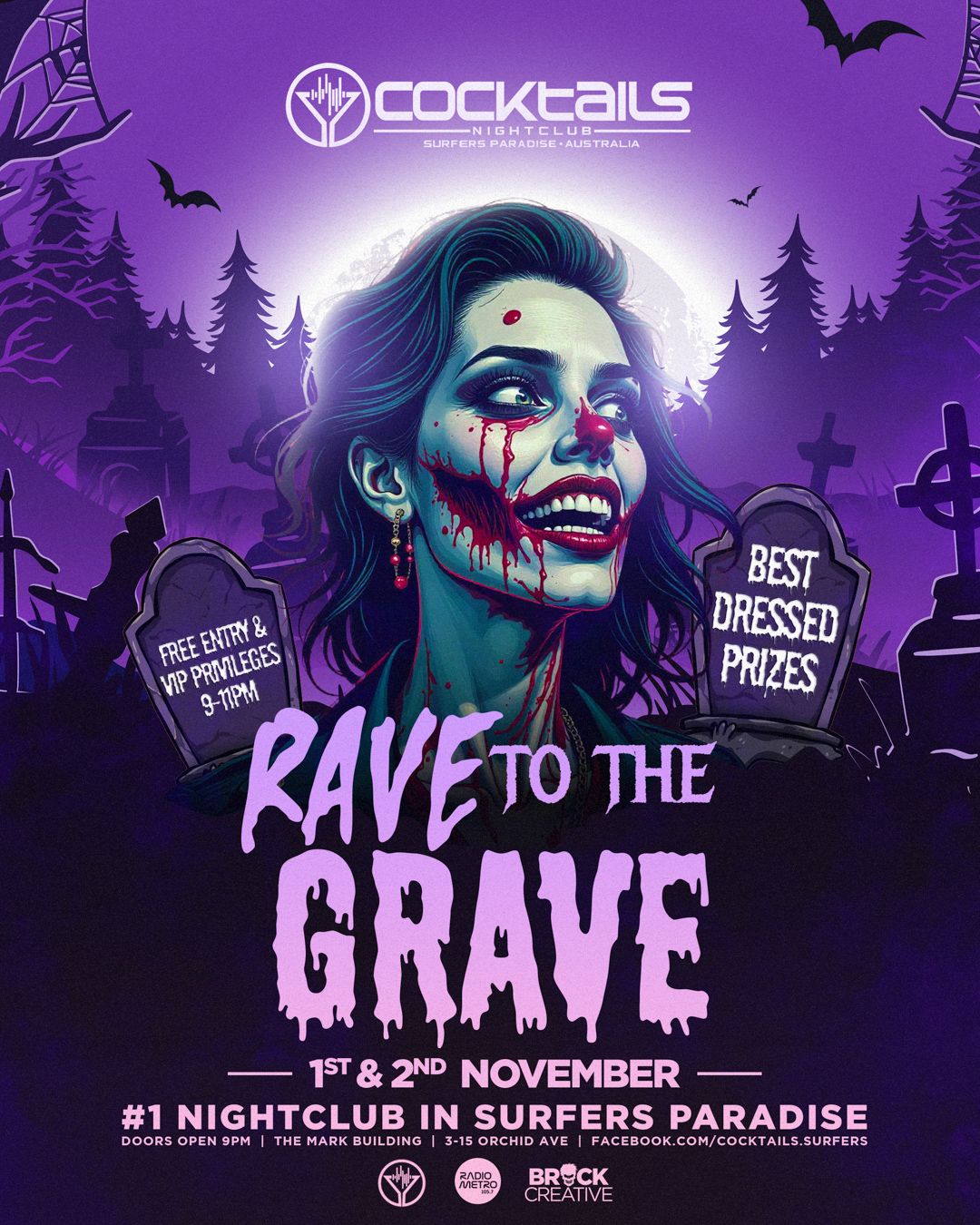 Cover image for RAVE TO THE GRAVE HALLOWEEN PARTY