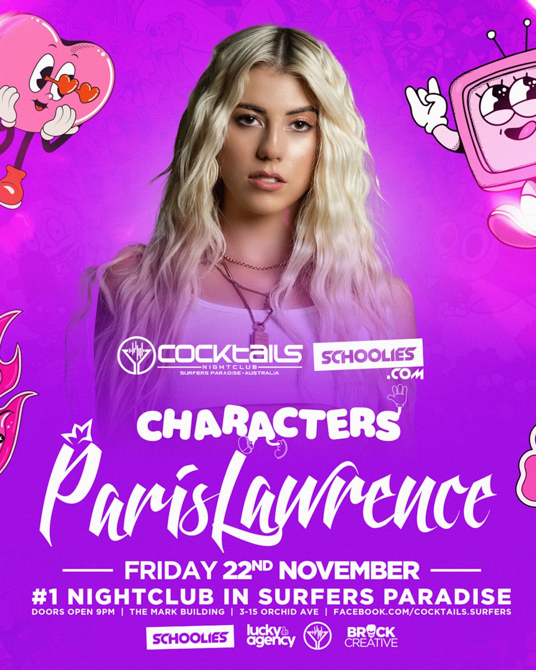 Cover image for Characters with Paris Lawrence– Schoolies