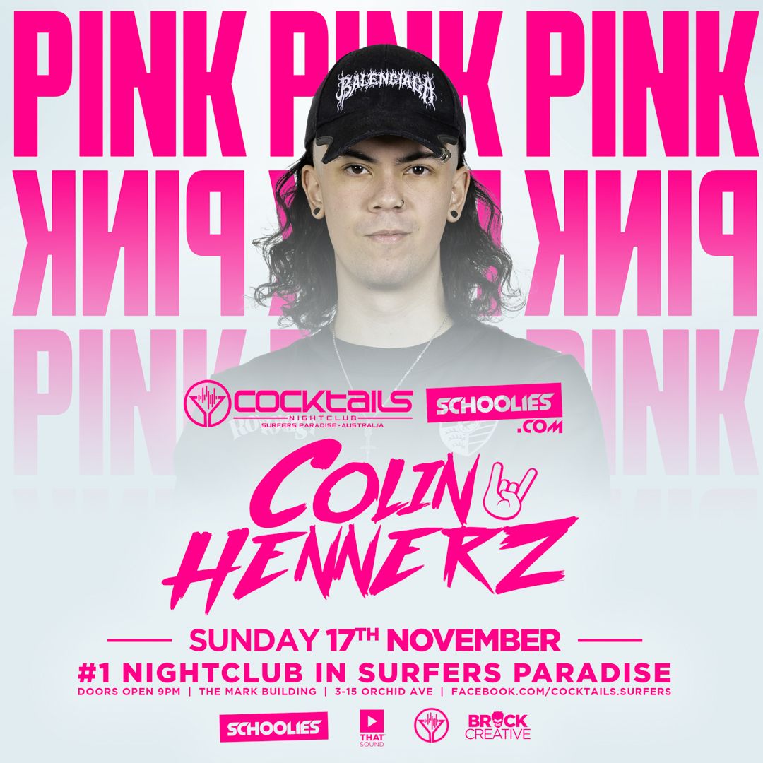 Cover image for Pink with Colin Hennerz– Schoolies