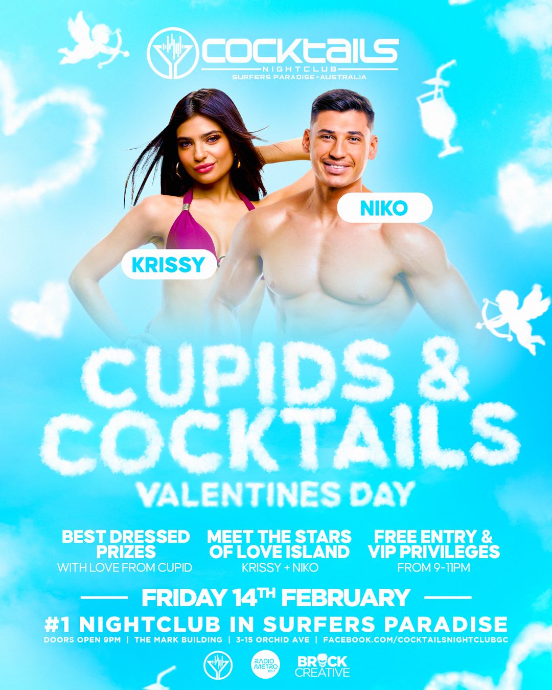 A cover image for CUPID & COCKTAILS VALENTINES PARTY ft LOVE ISLAND CAST