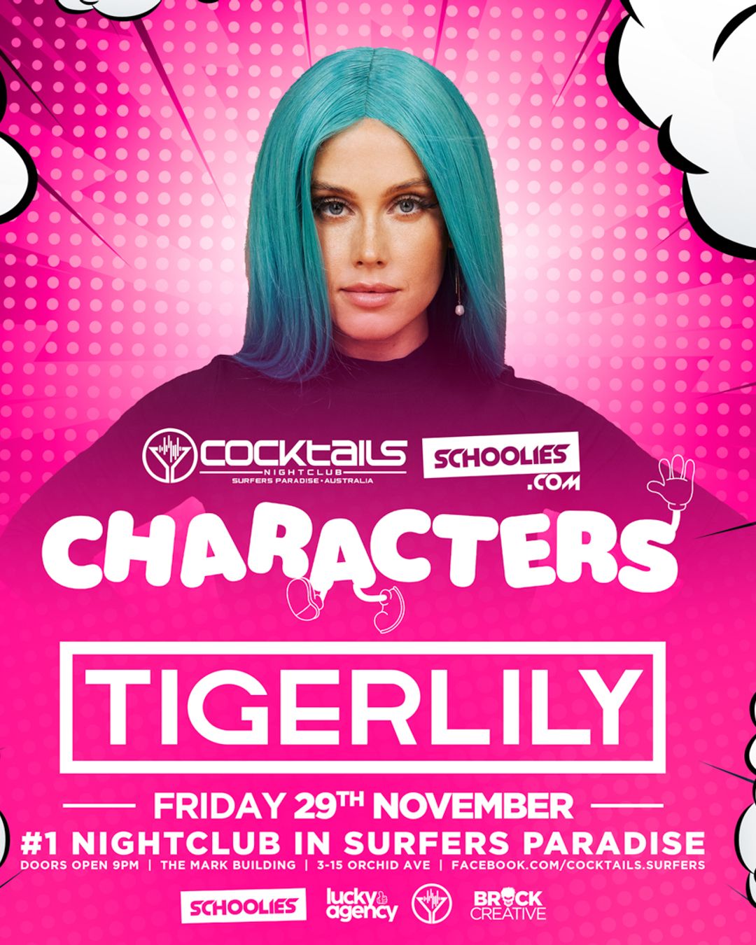 Cover image for Characters with Tigerlily– Schoolies