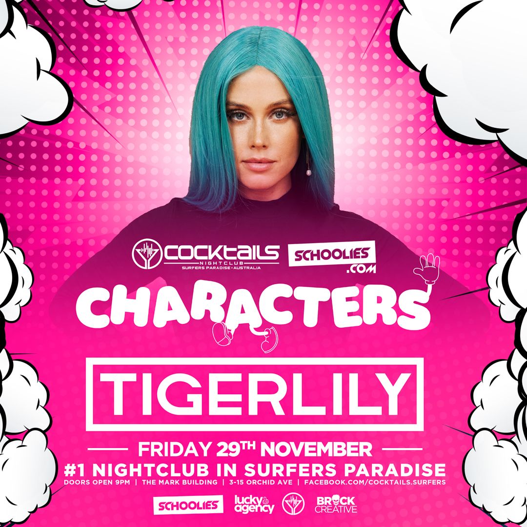 Cover image for Characters with Tigerlily– Schoolies